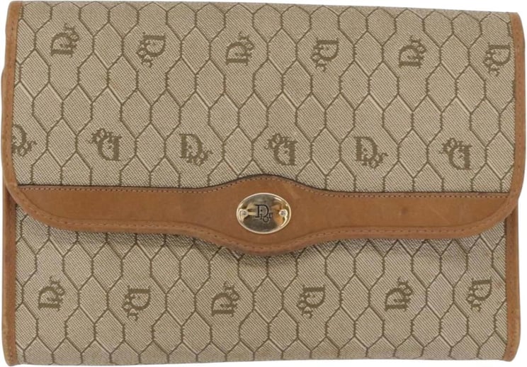 Dior Christian Dior Vintage Honeycomb chain Canvas
