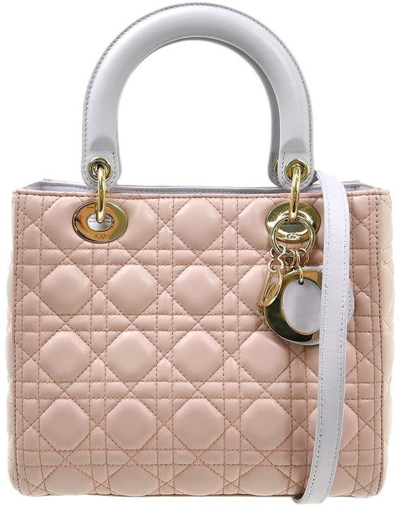 Dior Christian Dior Lady Dior Cannage Quilt Lambskin Medium
