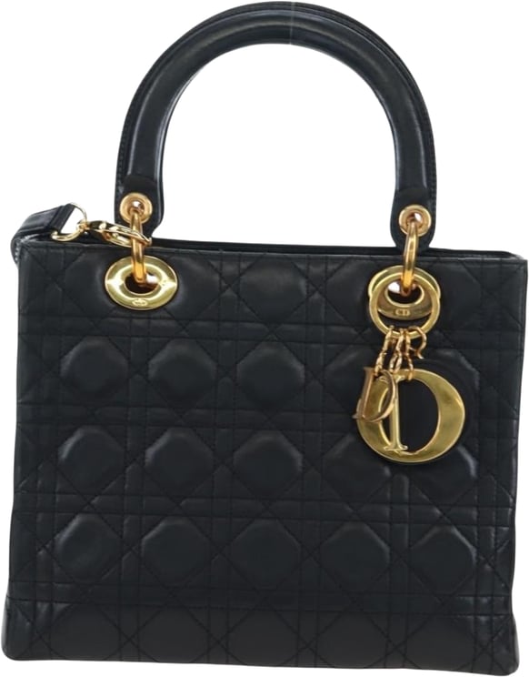 Dior Christian Dior Lady Dior Cannage Quilt Lambskin Medium