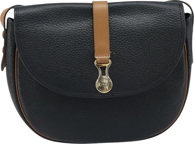 Dior Christian Dior Vintage CD Logo Leather