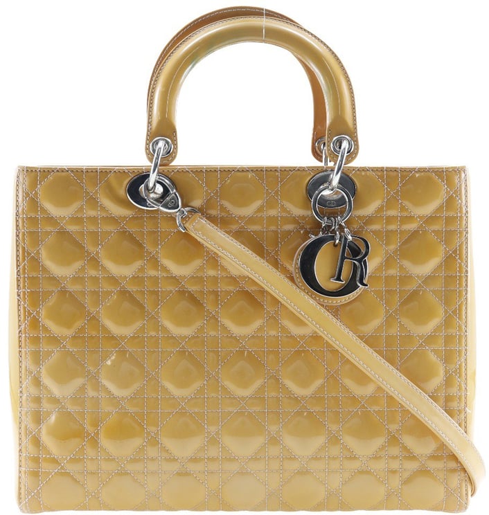 Dior Christian Dior Lady Dior Bag Patent Medium