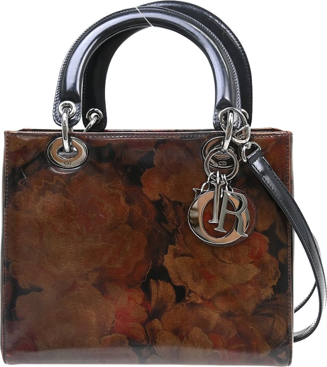 Dior Christian Dior Vintage Lady Dior Bag Patent Mini