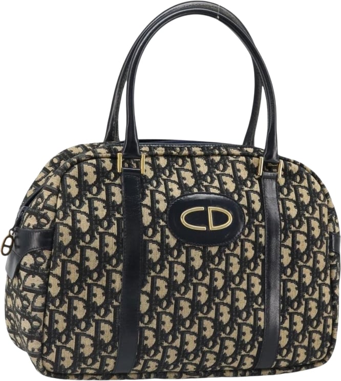 Dior Christian Dior Vintage Trotter Boston Bag Diorissimo Canvas Mini