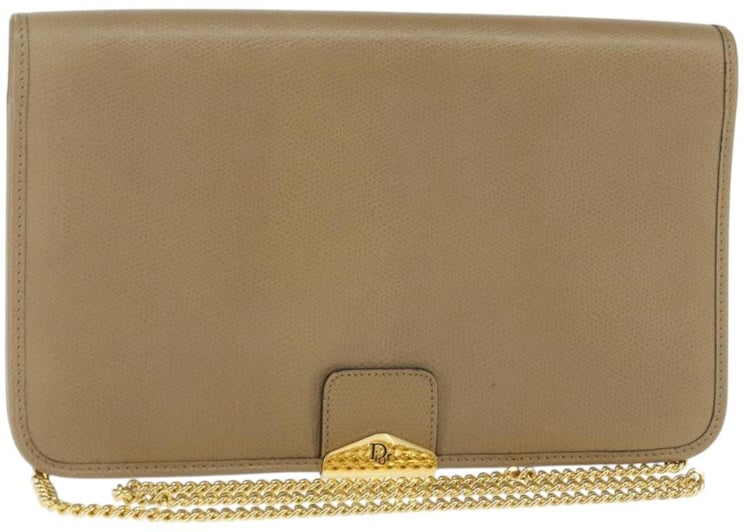 Dior Christian Dior Vintage Chain Flap Leather