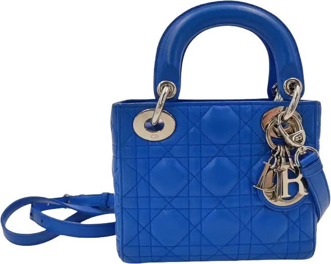 Dior Christian Dior Vintage Lady Dior Cannage Quilt Lambskin mini