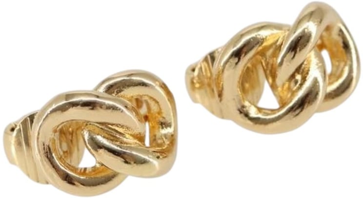 Dior Christian Dior Vintage Logo Round Clip-On Earrings Metal