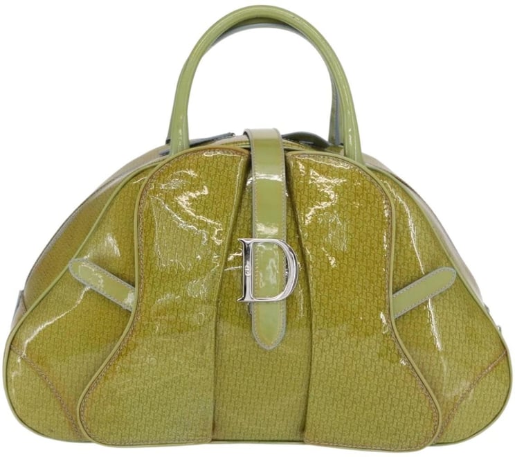 Dior Christian Dior Vintage Saddle Bowler Bag Patent leather