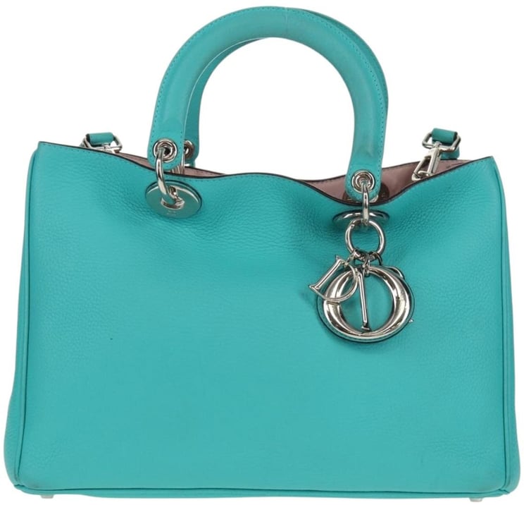 Dior Christian Dior Diorissimo Tote Pebbled Leather Medium