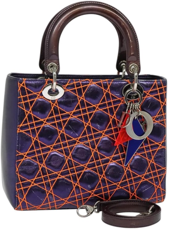 Dior Christian Dior Lady Dior Bag Anselm Reyle Cannage Quilt Leather Medium