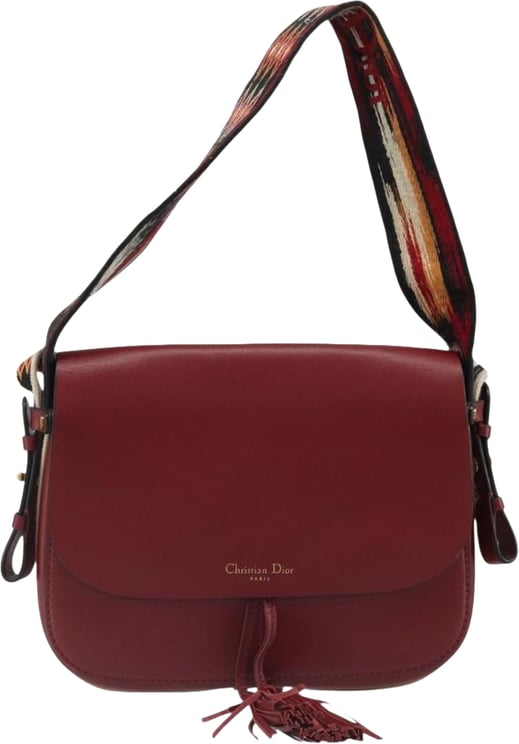 Dior Christian Dior Diorodeo Flap Bag Leather
