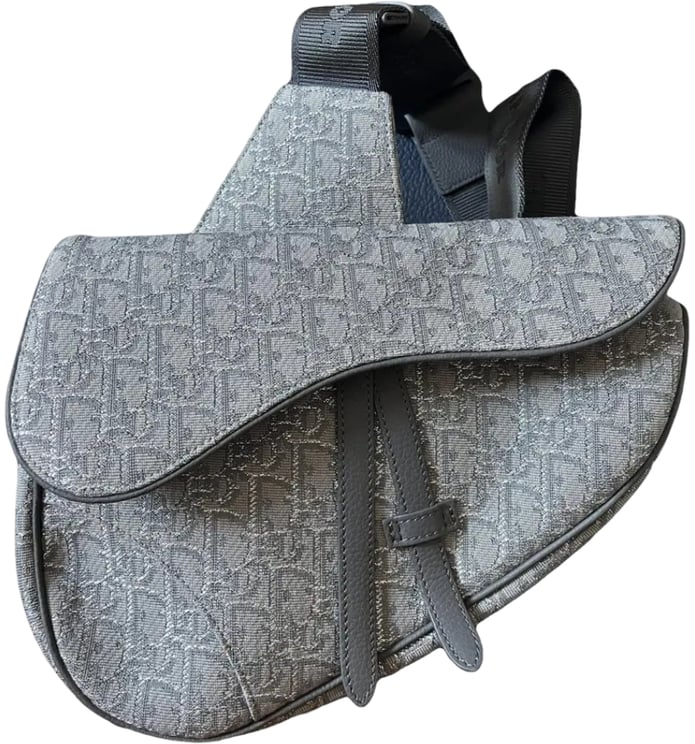 Dior Christian Dior Saddle Crossbody Bag Oblique Canvas Maxi