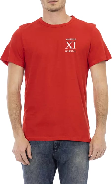 Dirk Bikkembergs Bikkembergs Red Cotton Men T-Shirt