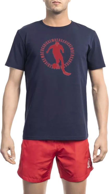 Dirk Bikkembergs Bikkembergs Blue Cotton Men T-Shirt