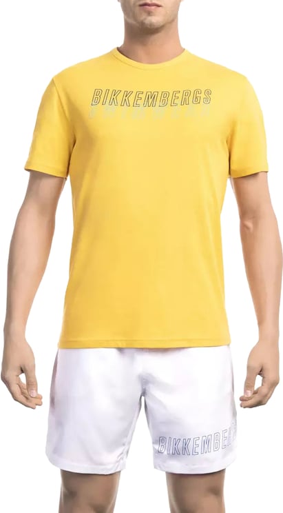 Dirk Bikkembergs Bikkembergs Yellow Cotton Men T-Shirt