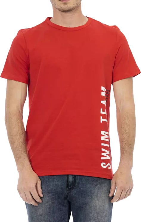 Dirk Bikkembergs Bikkembergs Red Cotton Men T-Shirt