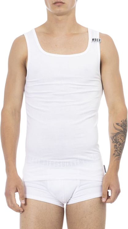Dirk Bikkembergs Bikkembergs White Cotton Mens Tank Top