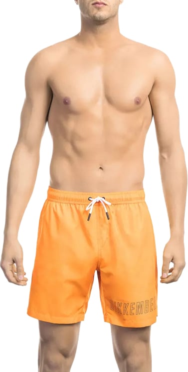 Dirk Bikkembergs Bikkembergs Orange Polyester Men Swim Short