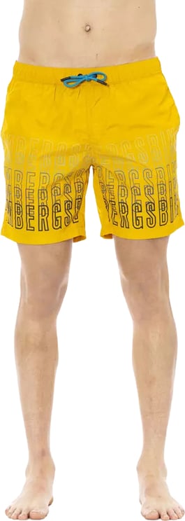 Dirk Bikkembergs Bikkembergs Yellow Polyester Men Swim Short
