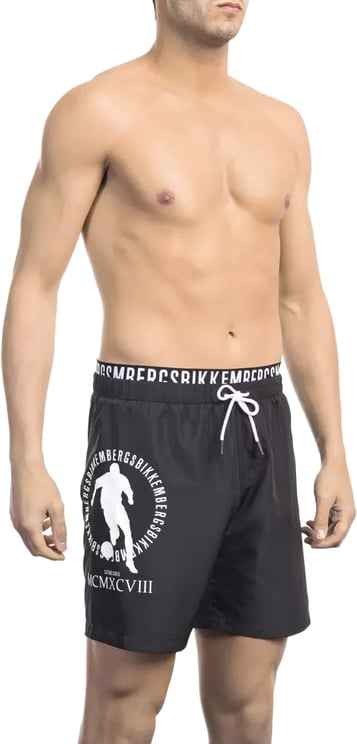 Dirk Bikkembergs Bikkembergs Black Polyester Men Swim Short
