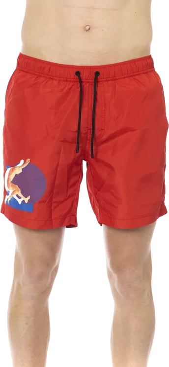 Dirk Bikkembergs Bikkembergs Red Polyester Men Swim Short