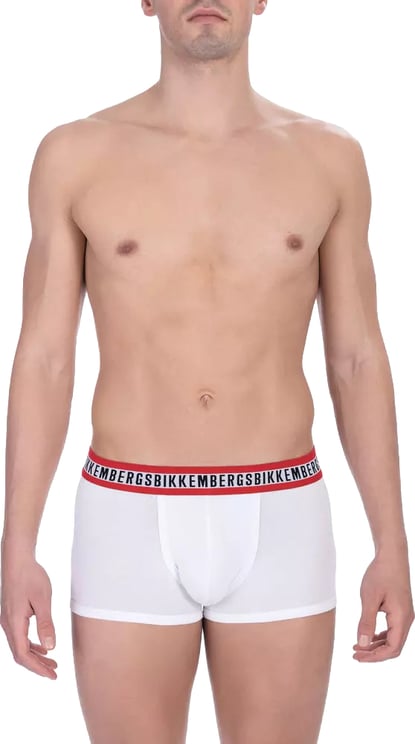 Dirk Bikkembergs Bikkembergs White Cotton Men's Underwear Trunk Twin Pack
