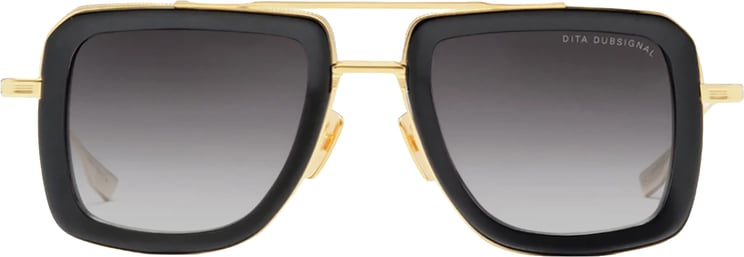 Dita Bold Square Frame Sunglasses with Gradient Lenses