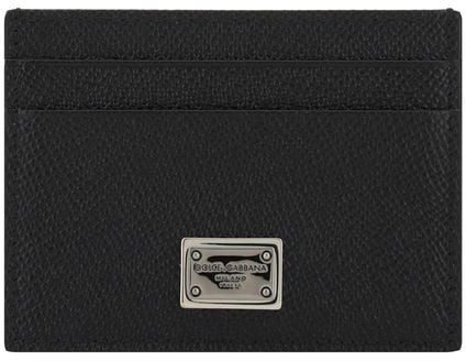 Dolce & Gabbana Dolce & Gabbana Black Calf Leather Bos Taurus Wallet
