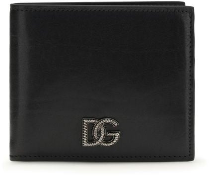 Dolce & Gabbana Dolce & Gabbana Black Calf Leather Bos Taurus Wallet
