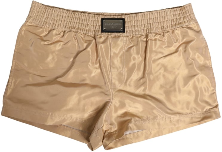 Dolce & Gabbana Dolce & Gabbana Beige Polyester Men Boxer Shorts Underwear