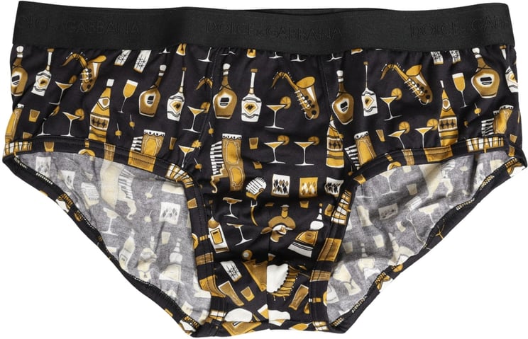 Dolce & Gabbana Dolce & Gabbana Black Jazz Cocktail Men Brando Brief Underwear