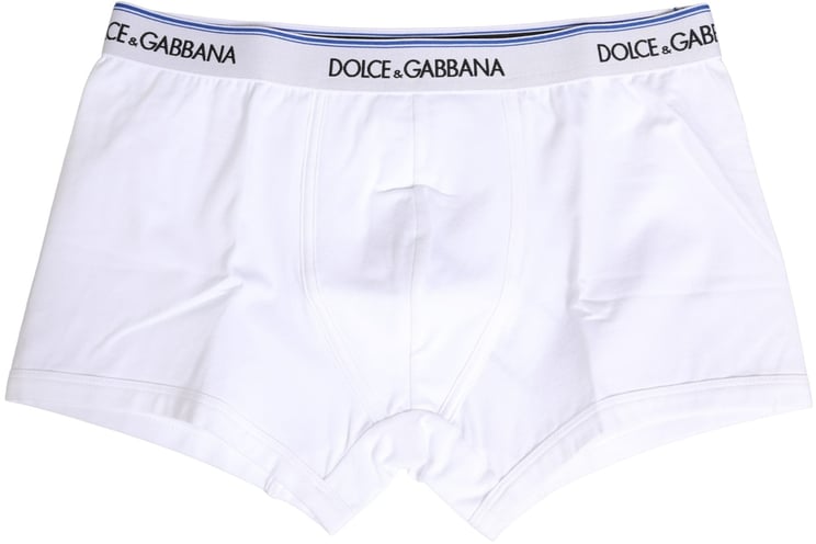 Dolce & Gabbana Dolce & Gabbana White Logo Waistband Regular Boxer Underwear