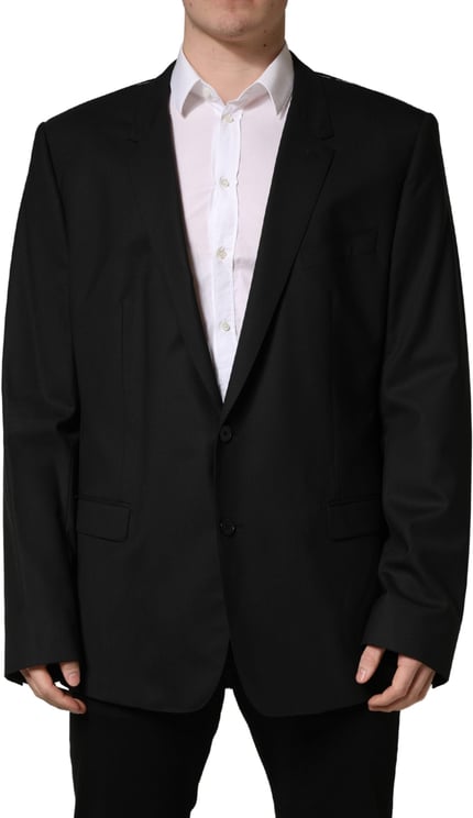 Dolce & Gabbana Dolce & Gabbana Black Single Breasted 2 Button Suit Jacket