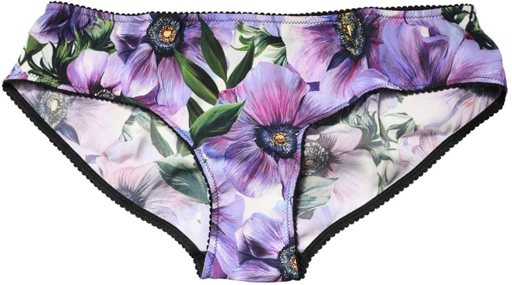 Dolce & Gabbana Dolce & Gabbana Multicolor Floral Mid Waist Brief Panty Underwear