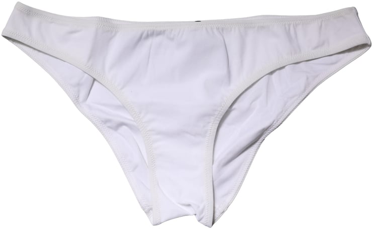 Dolce & Gabbana Dolce & Gabbana White Nylon Stretch Mid Waist Brief Panty Underwear