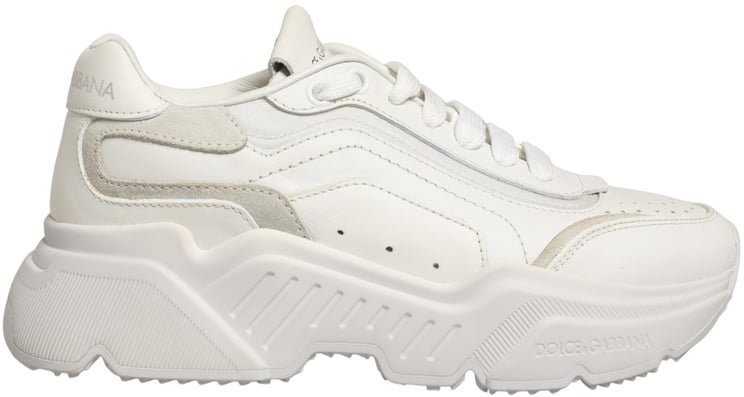 Dolce & Gabbana Dolce & Gabbana White Leather Daymaster Low Top Sneakers Shoes