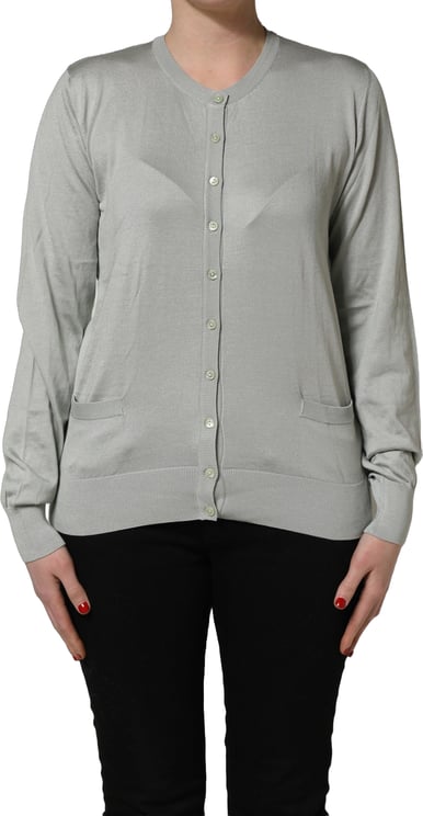 Dolce & Gabbana Dolce & Gabbana Green ButtonDown LongSleeve Cardigan Sweater