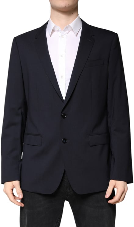 Dolce & Gabbana Dolce & Gabbana Blazer MARTINI Dark Blue Wool SingleBreasted Blazer