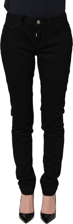 Dolce & Gabbana Dolce & Gabbana Black Queen Embroidery PRETTY Denim Jeans