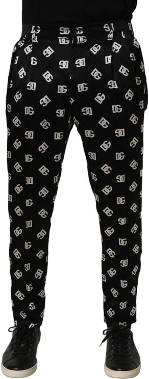 Dolce & Gabbana Dolce & Gabbana Black Silk Skinny Leg Dress Men Trouser Pants