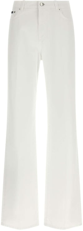 Dolce & Gabbana Dolce & Gabbana White Cotton Flared Jeans