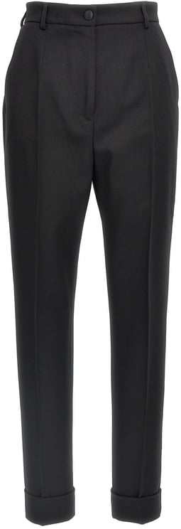 Dolce & Gabbana Dolce & Gabbana Black Virgin Wool Dress Pants