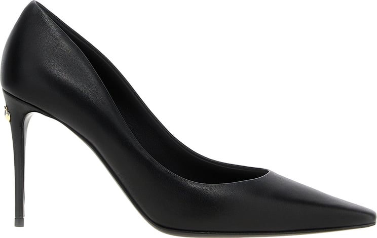 Dolce & Gabbana Dolce & Gabbana Black Lamb Leather High Heel Pumps