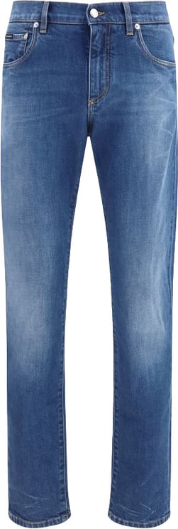 Dolce & Gabbana Dolce & Gabbana Blue Cotton Slim Fit Jeans