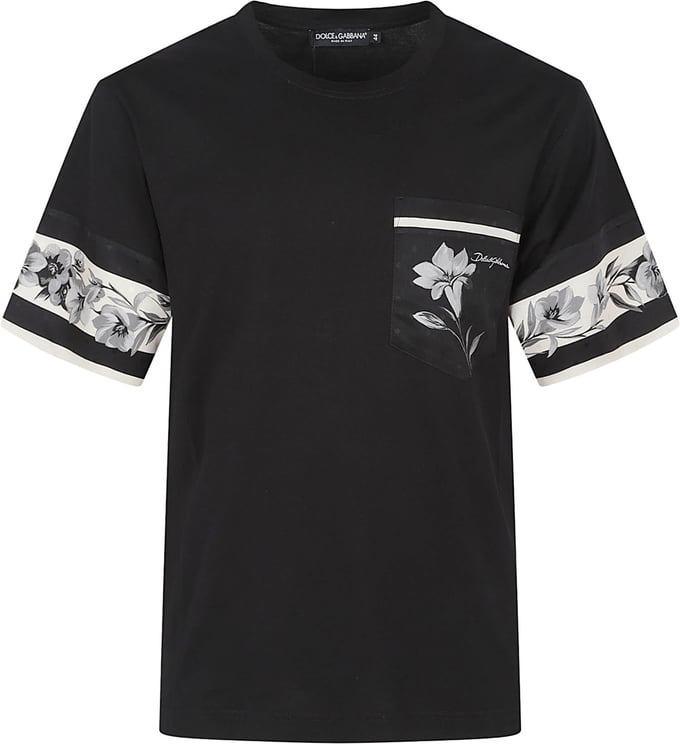 Dolce & Gabbana Modern Printed Black T-Shirt