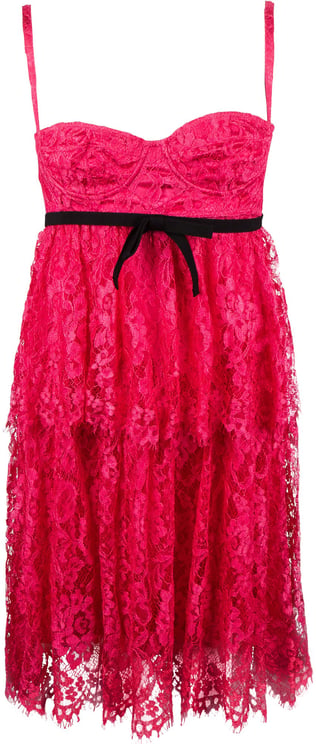 Dolce & Gabbana Dolce & Gabbana Pink Spitze Dessous Dress (IT38)