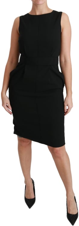 Dolce & Gabbana Dolce & Gabbana Black Sheath Stretch Formal Dress