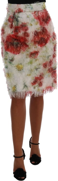 Dolce & Gabbana Dolce & Gabbana Floral Patterned Pencil Straight Skirt