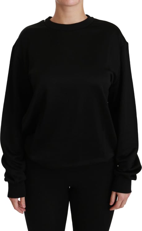 Dolce & Gabbana Dolce & Gabbana Black Cotton Crewneck Pullover Sweater