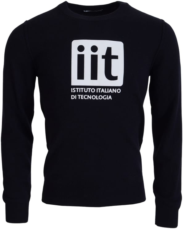 Dolce & Gabbana Dolce & Gabbana Blue Cashmere iit Print Pullover Sweater