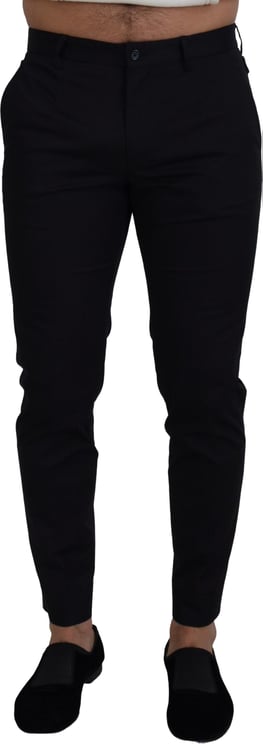 Dolce & Gabbana Dolce & Gabbana Blue Stretch Cotton Slim Trousers Chinos Pants